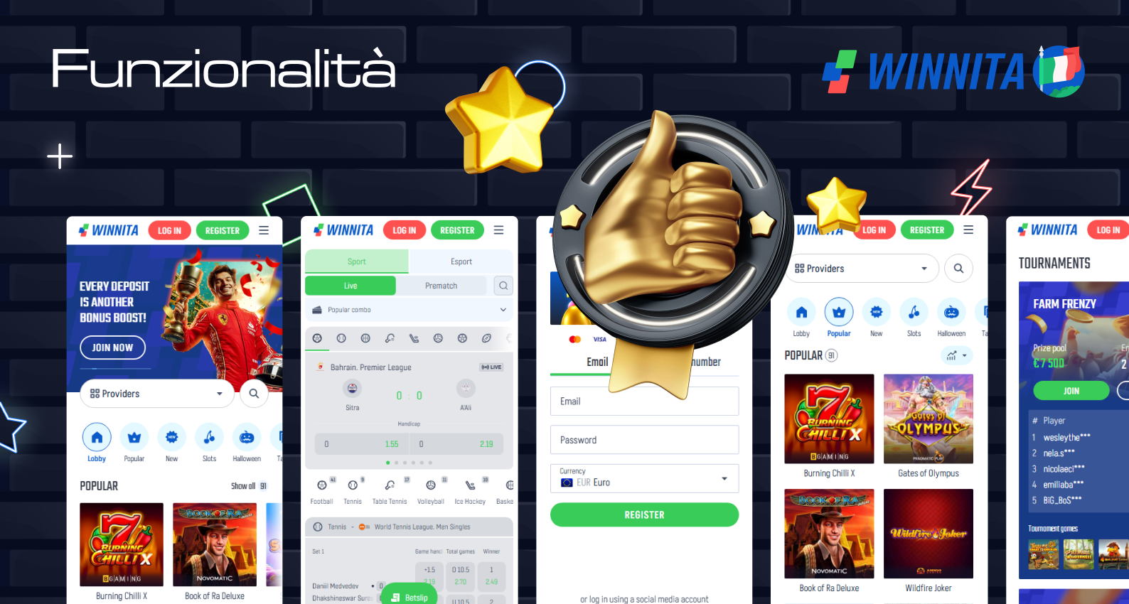 L'applicazione Winnita è multifunzionale e comoda